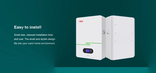 Sunnew Wall Mount 5.12kwh LiFePo 51.2V Dc Inverter Battery - Image 3