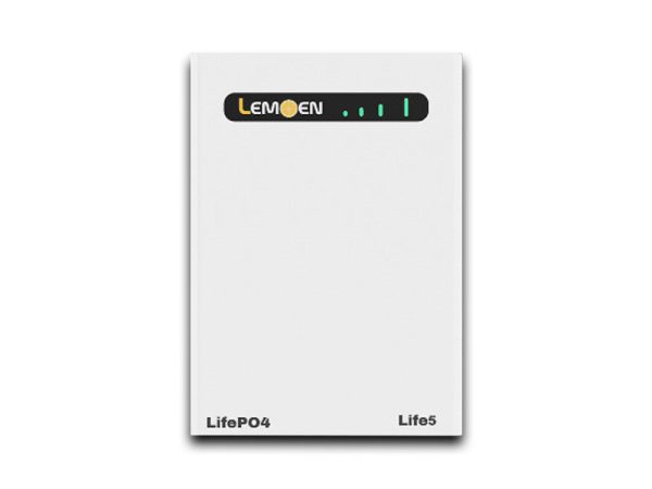 Lemoen LIFE5 LiFePO4 Battery 5.12KWH 51.2V 100Ah (Slim-Line Wall Mount)