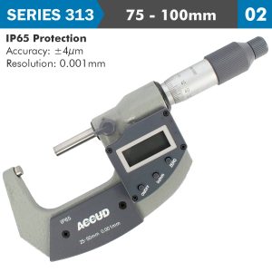 DIG. OUTSIDE MICROMETER 75-100MM 0.004MM ACC. IP65 0.001MM RES.