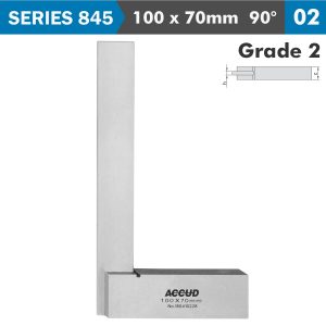 MACHINIST SQUARE WIDE BASE 100X70MM GRADE 2  DIN875