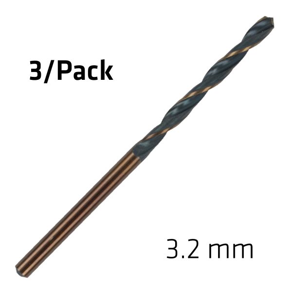 HSS SPRINT MASTER  3.2MM X3 SLEEVED DIN338 ALPEN DRILL BIT