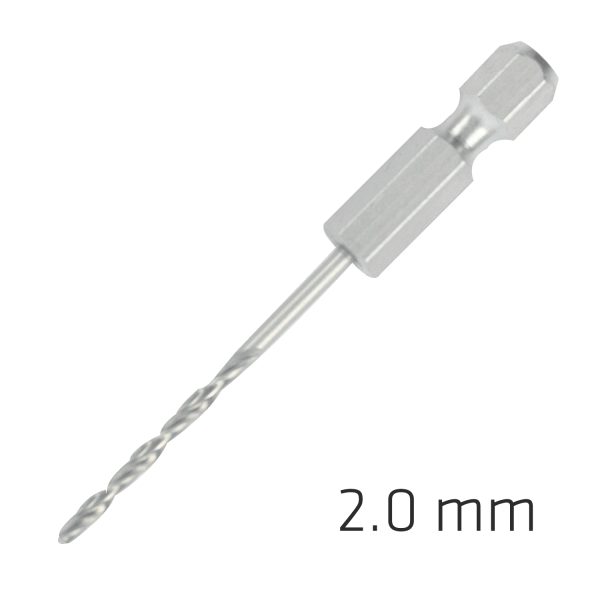 HSS SUPER DRILL BIT HEX SHANK 2MM