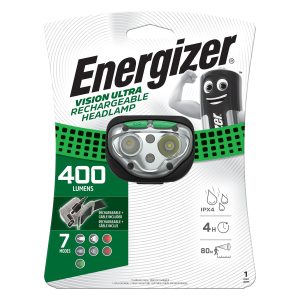 ENERGIZER 400LUM VISION RECHARGE HEADLIGHT GREEN