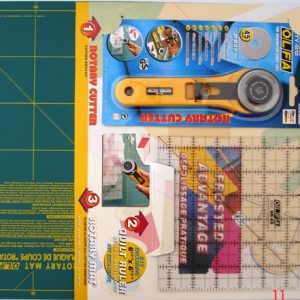 OLFA QUILTING KIT WITH ROTARY CUTTER&RULE & MAT