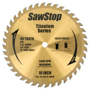 TCT SAW BLADE  254MM X 40T X 16MM COMB. TITANIUM SERIES