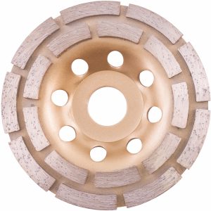 DIA. CUP WHEEL 115 X 22.23MM DBL ROW COLD PRESSED