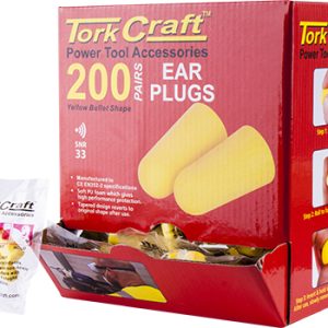 EAR PLUG 200PC BULLET SHAPE SNR33 YELLOW PER BOX
