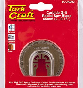 QUICK CHANGE CARBIDE GRIT RADIAL SAW BLADE 65MM(2-9/16')