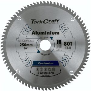 BLADE CONTRACTOR ALUM 250 X 80T TCG NEG 30MM CIRCULAR SAW TCT