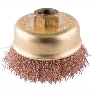 WIRE CUP BRUSH NON SPARKING CRIMPED 60MMXM14  BULK